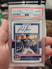 2023 Panini USA Baseball Stars Stripes USA Collegiate Paul Skenes Auto PSA 10