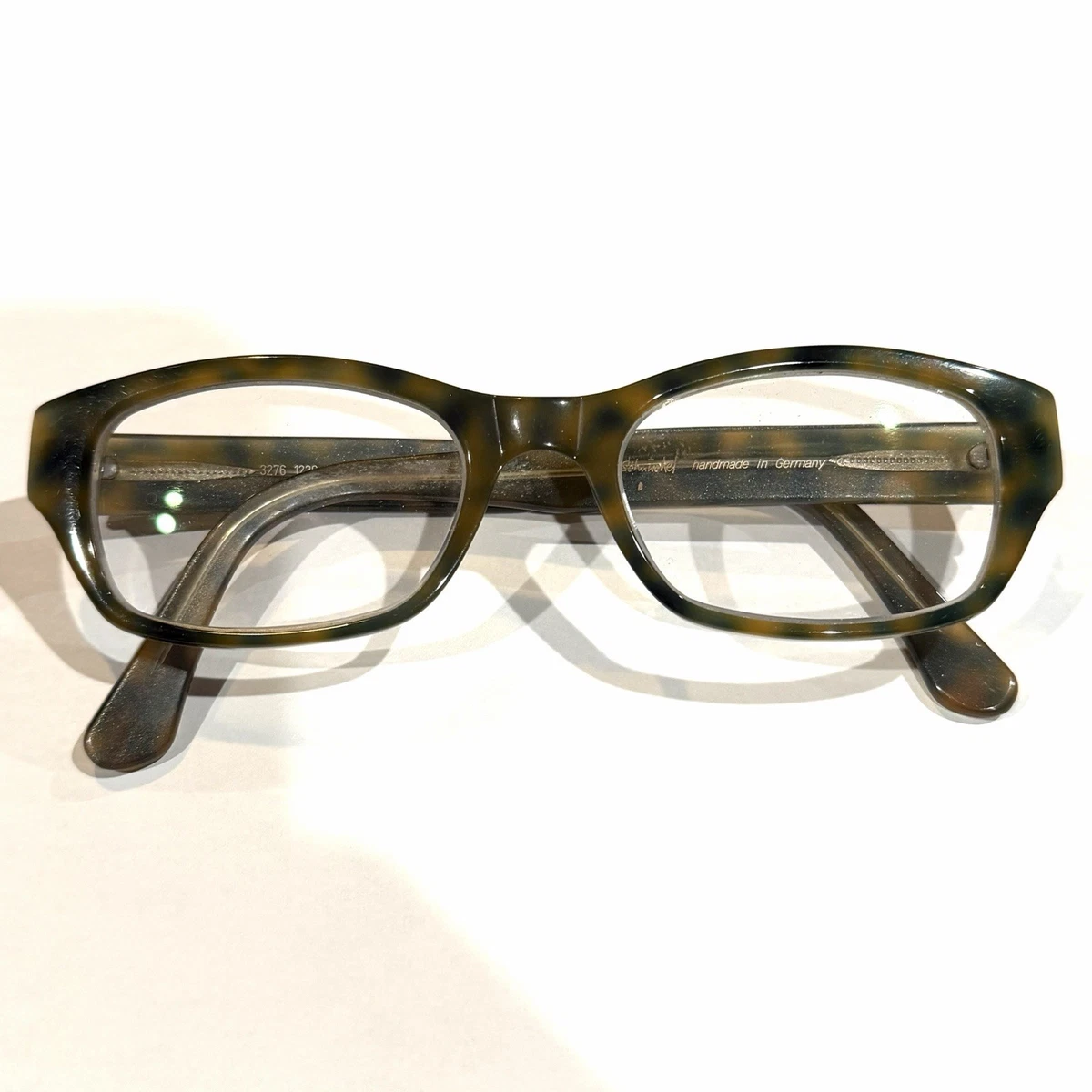 Antique Eyeglasses NON RX | Clear Lens | Thin Wire | Ready to Wear | German Made Vintage Elegant Rectangle Metal Yellow Gold Plated Wire  main image 4