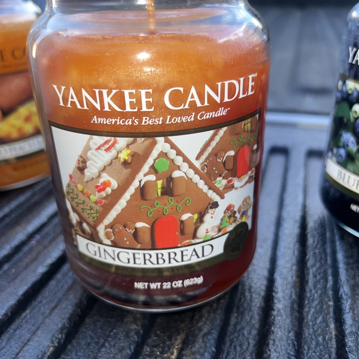 Yankee Candle GINGERBREAD Large Jar 22 oz Candle unused retired