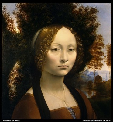 leonardo-da-vinci--portrait-of-ginevra-debenci_11016548405_o(1) A1-A4 Poster Kunst