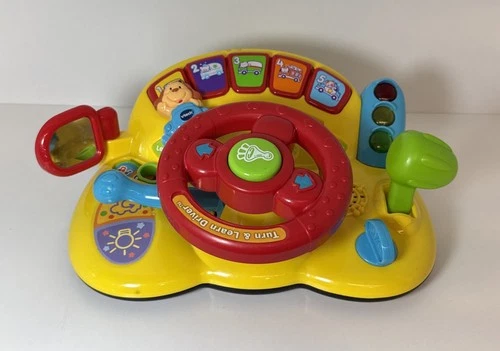 VTech Turn and Learn Driver Toy For Kids Educational Sound Music Ages 2+ 