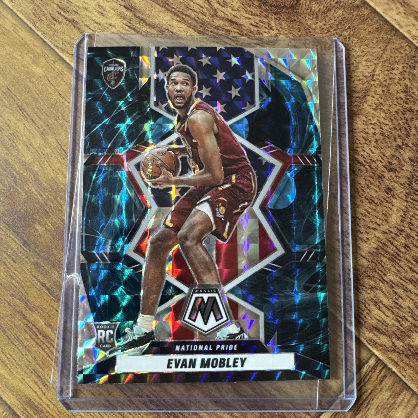2021-22 Panini Mosaic - National Pride Genesis Mosaic Prizm #258 Evan Mobley RC