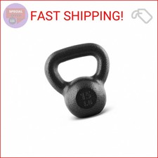 CAP Barbell Black Cast Iron Kettlebell  15 Pounds