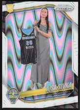 2025 Panini Prizm WNBA White Seismic Prizms #85 Ajsa Sivka RC