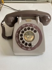 Vintage two-tone grey 706L GPO Diakon dial telephone 1963