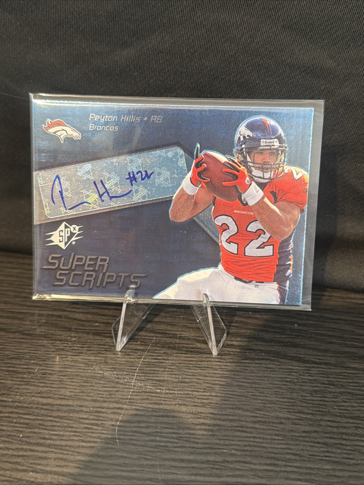 Peyton Hillis SPx Super Scripts #SSS59 Autograph