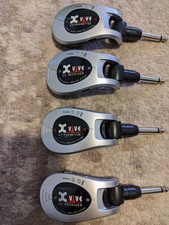 xvive u2 digital wireless guitar system silver 2x transmitters, 2x receivers 