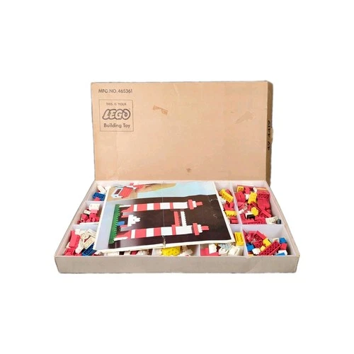 Vintage Lego #536 Designer Set w/ Original Box 1960's Trees + Extra