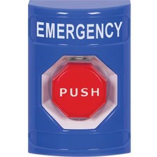 Safety Technology International Ss2405em-En Emergency Push Button, Blue, Red