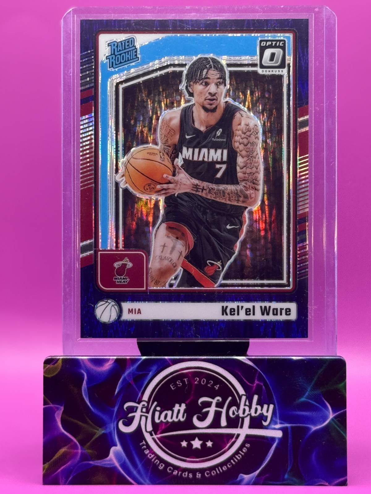 2024-25 Panini Donruss Optic - Kel'el Ware #280 - Purple Shock Prizm (RC)