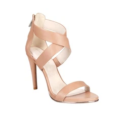 Kenneth Cole New York Women's Brooke Cross High Heel Dress Sandals Beige Size 8