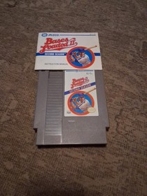 Nintendo NES Sports Baseball Bases Loaded 2  With Book