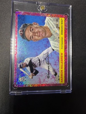 2025 Topps Chrome Platinum Harmon Killebrew Pink Refractor /100 - Twins
