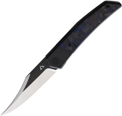 CMB Made Knives Zetsu Titanium Carbon Fiber Black Folding Pocket Knife - CMB09B