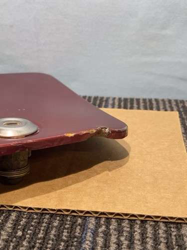 1998 TOYOTA T100 FUEL FILLER DOOR RED Damaged Slighty No Key - Picture 11 of 11