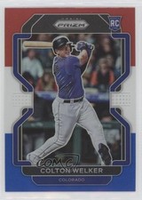 2022 Panini Prizm Tier II Red White & Blue Prizm Colton Welker #151 06p8