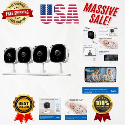 TP-Link Indoor Security Camera 1080P - Baby & Pet Monitoring with Cry Detection