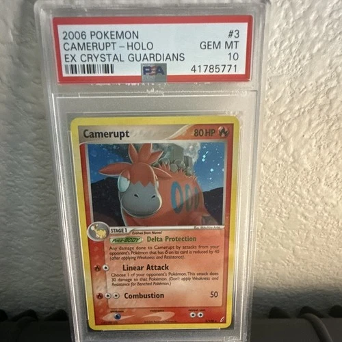Pokémon Camerupt Crystal Guardians Holo Rare PSA 10 3/100 2006