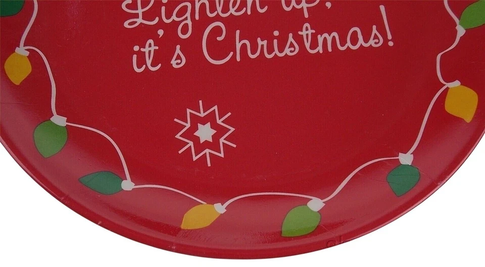 Juego 6 platos de aperitivo navideño EarthAware 8" aligera su copa de vino de Navidad Foto 4 de 4