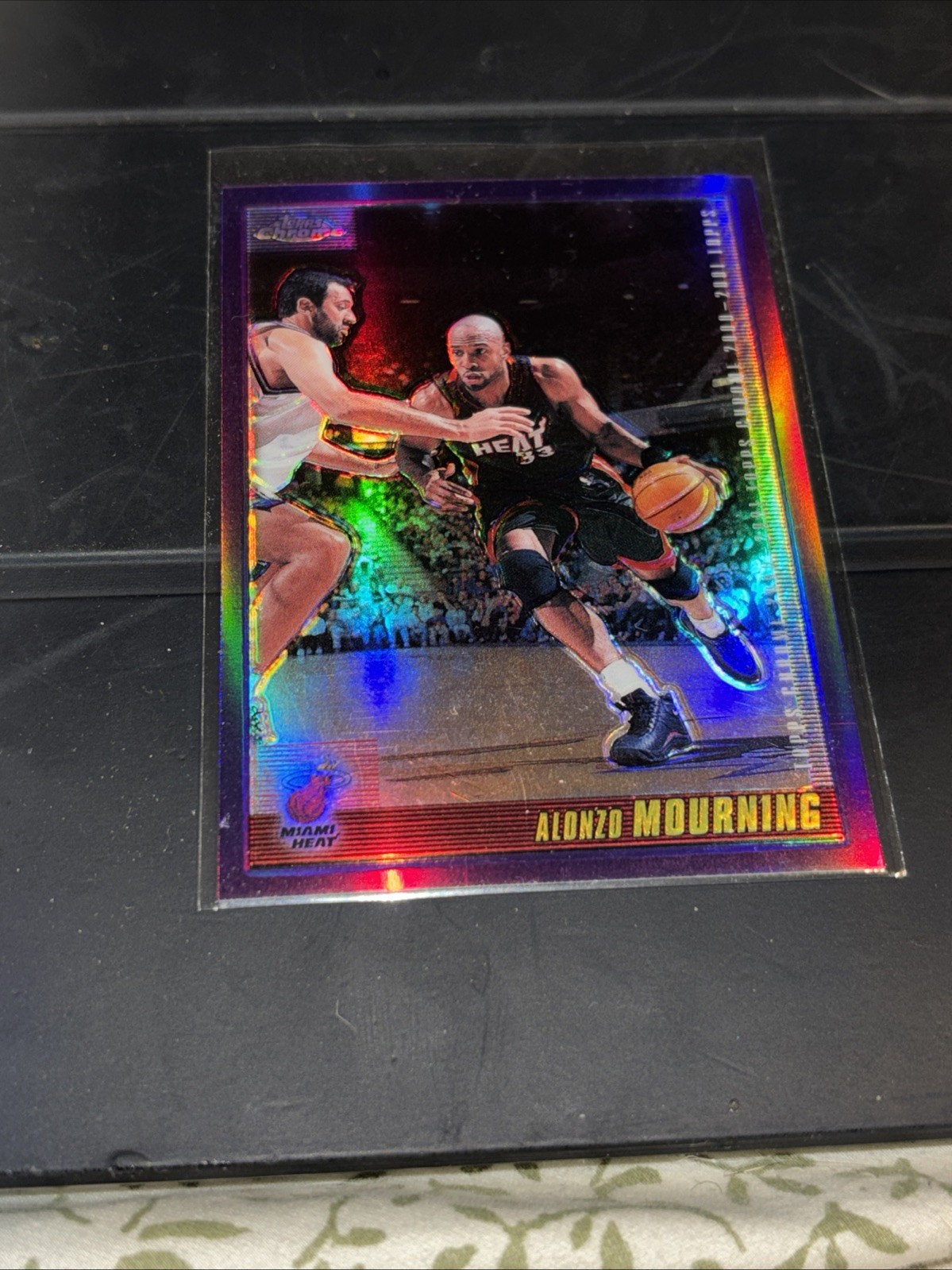 2000-01 Topps Chrome Refractor Alonzo Mourning #67 HOF