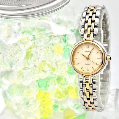 Seiko Lucent Ladies Quartz Watch 1F21-0J60 with Battery Good Condition