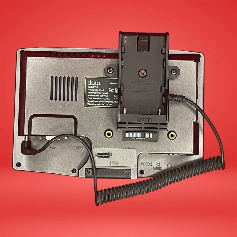 Ikan VH7 Portable Monitor HDMI VGA AV High-Resolution Compact Display - Image 2 of 3