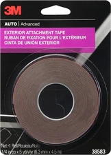 3M Exterior Attachment Tape, Ideal for Moldings, 1/4 w x 5 yards, Clear 