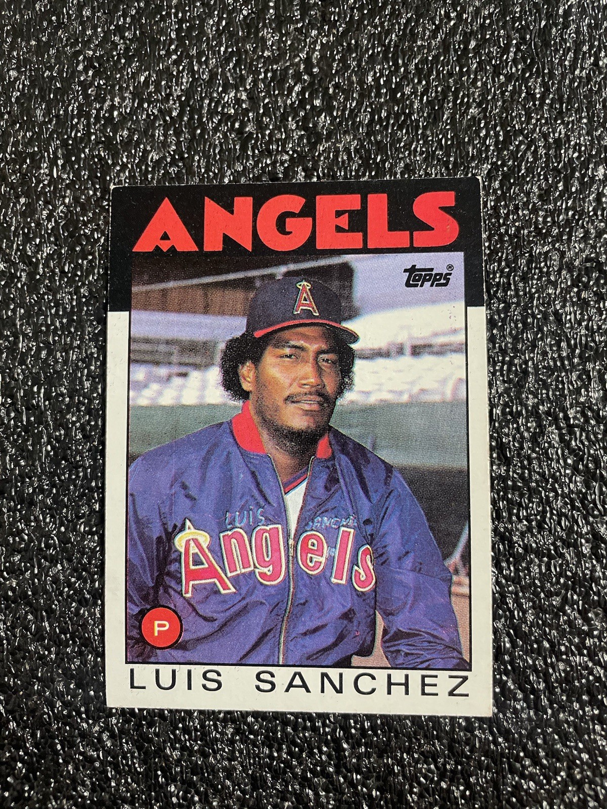 1986 Topps #124 Luis Sanchez California Angels Baseball Card