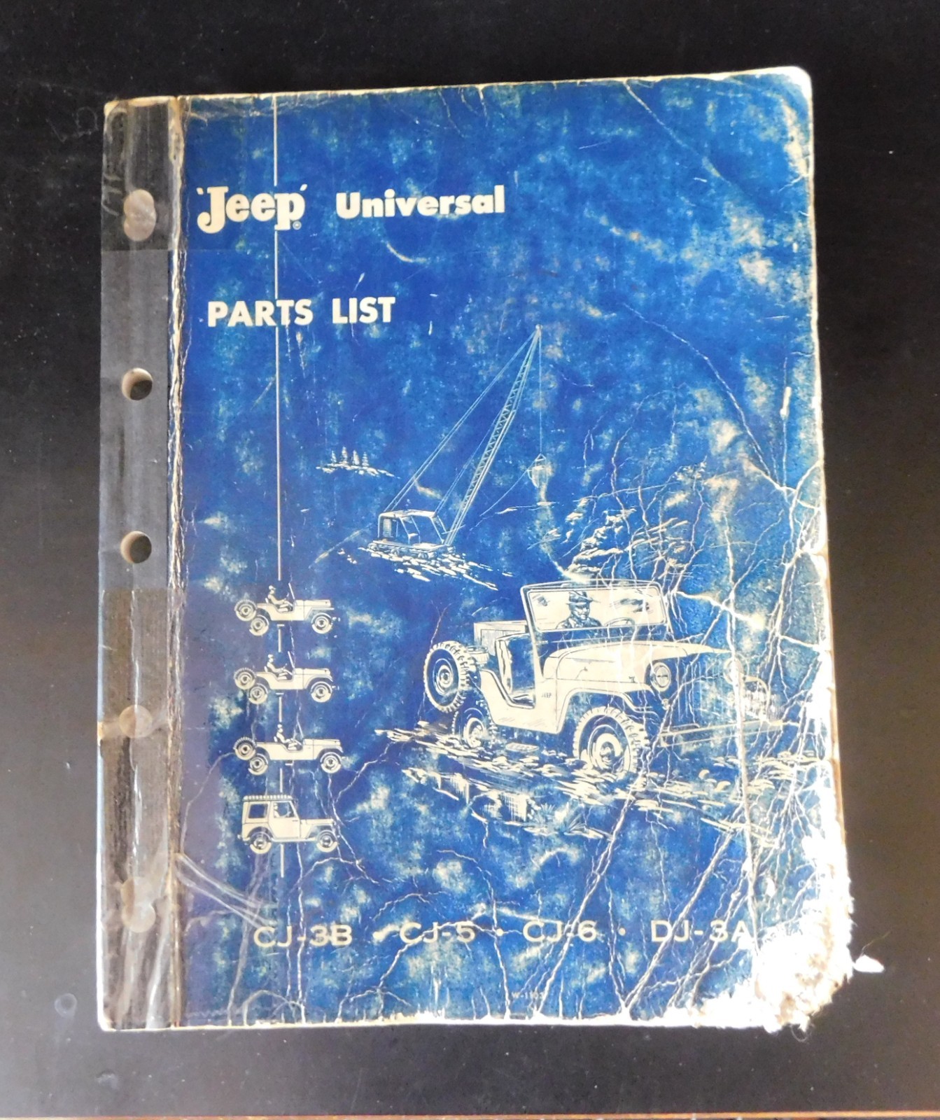 Vintage Jeep Universal Parts List Manual for CJ-3B, CJ-5, CJ-6, DJ-3A Feb 1962