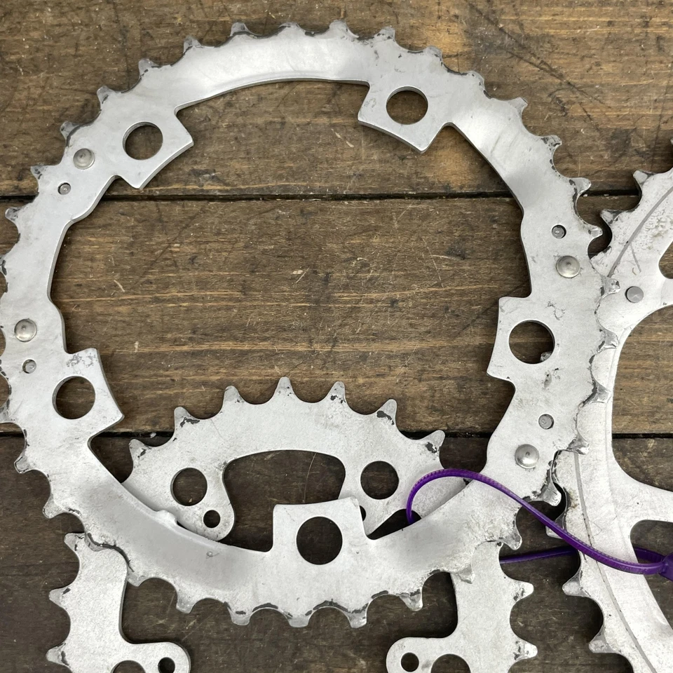 Juego de platos Shimano SG-X 46/36/26T triple 110/74 mm BCD 5 pernos doble SIS MTB Foto 4 de 4