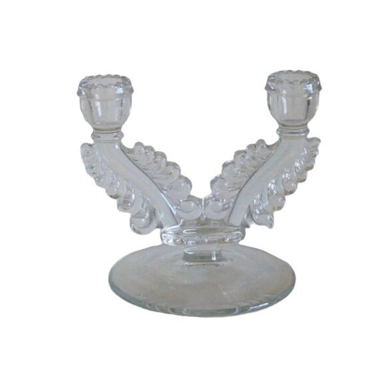 Vintage Susquehanna Double Arm Candle Holder, Taper, Dinner 