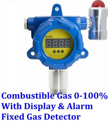 EX Combustible Gas Fixed Gas Detector Display Alarm Industrial Monitor 0-100%LEL