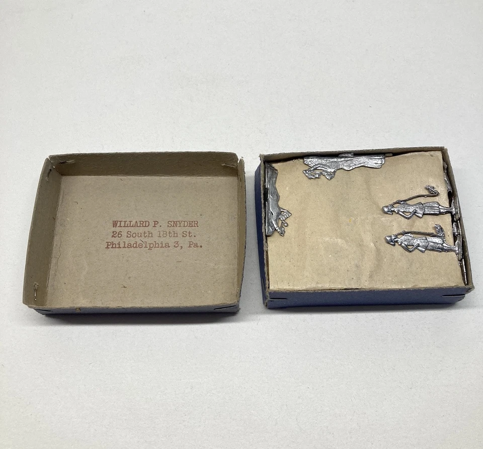 Vintage Ernst Heinrichsen Lead Toy Soldiers Flats Unpainted Turkish Camp 1850 - Image 4 of 4