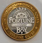 1996 Fortune Bay Casino $10 Silver Strike .60 ASW Western Series