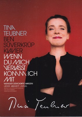 Tina TEUBNER - dt. Kabarettistin, Original-Autogramm!