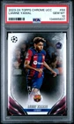 2023-24 TOPPS CHROME UEFA CLUB COMPETITIONS #64 LAMINE YAMAL ROOKIE RC PSA 10