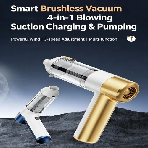 High Power quadruple Car Vacuum for Blowing Dirt and Inflating Objects