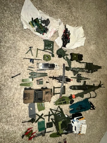 Gi Joe Vehicles Lot 1982-1985 Includes Parts And Accessory’s Vintage