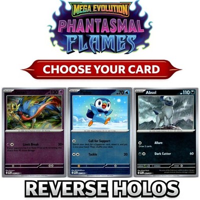 Pokemon Phantasmal Flames  Reverse Holo Rare Uncommon Common Choose Your Card NM