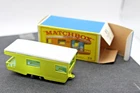 VINTAGE MATCHBOX LESNEY No. 23 Trailer Caravan Yellow w/BOX 1960's Mint Grade