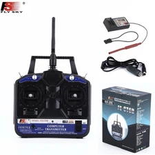 FlySky FS-CT6B Radio Transmitter with FS-R6B Receiver 2.4G 6CH 