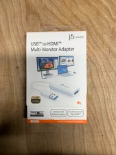 New J5 Create USB To HDMI Multi-Monitor Adapter JUA254