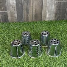 Lot of 5 Metal Grater Cones Shredder Attachme...