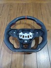 Carbon Fiber Black Leather Steering Wheel for 2015 2016-2022 Dodge Challenger