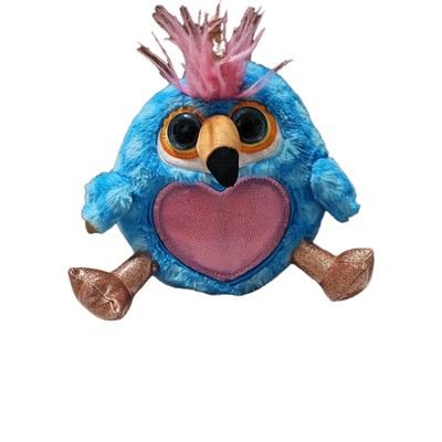 Zuru Rainbocorns Wild Heart Toucan Stuffed Animal Plush, gold wings & legs