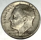 1952-P Roosevelt Dime - Circulated Condition - 90% Silver - US Coin - 2931