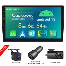 DVR+CAM+ 10,1" Android 13 Octa Core Autoradio Doppel DIN Navi Navigation CarPlay