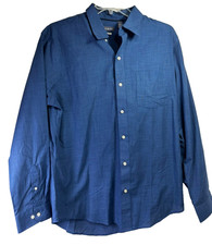 Van Heusen Men's Long Sleeve Shirt - Size: Large - Color: Slate Blue
