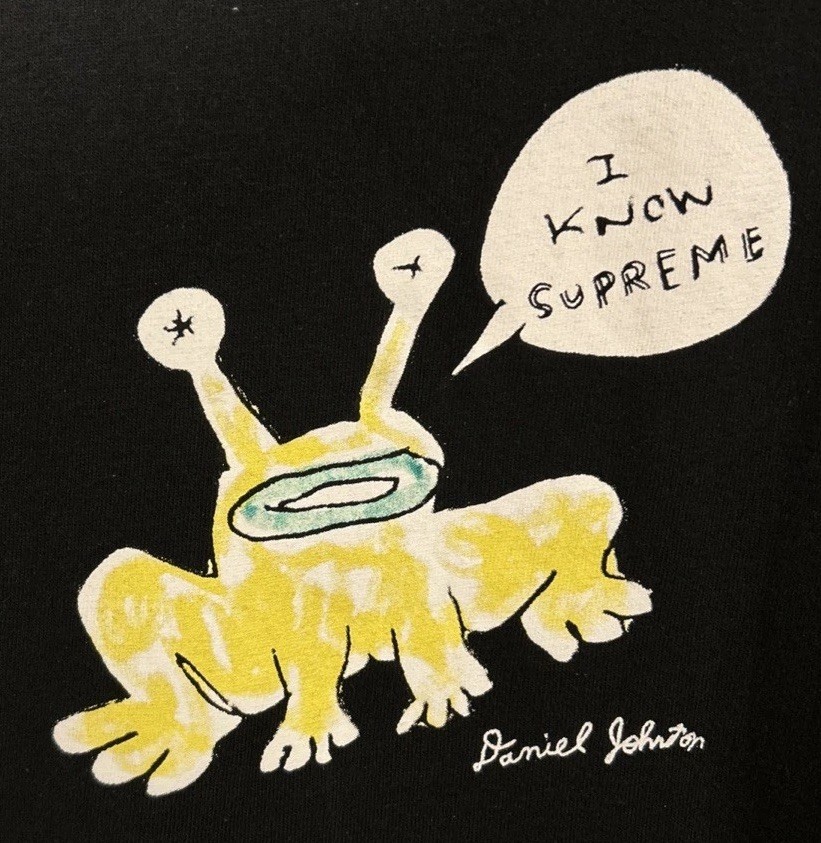 Supreme Daniel Johnston Frog Tee Shirt Black SS20 Size Men's M