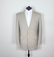 Lanvin Sport Men  s Vintage Beige Pinstripe Blazer Jacket 2-Buttons Notch Lapel M